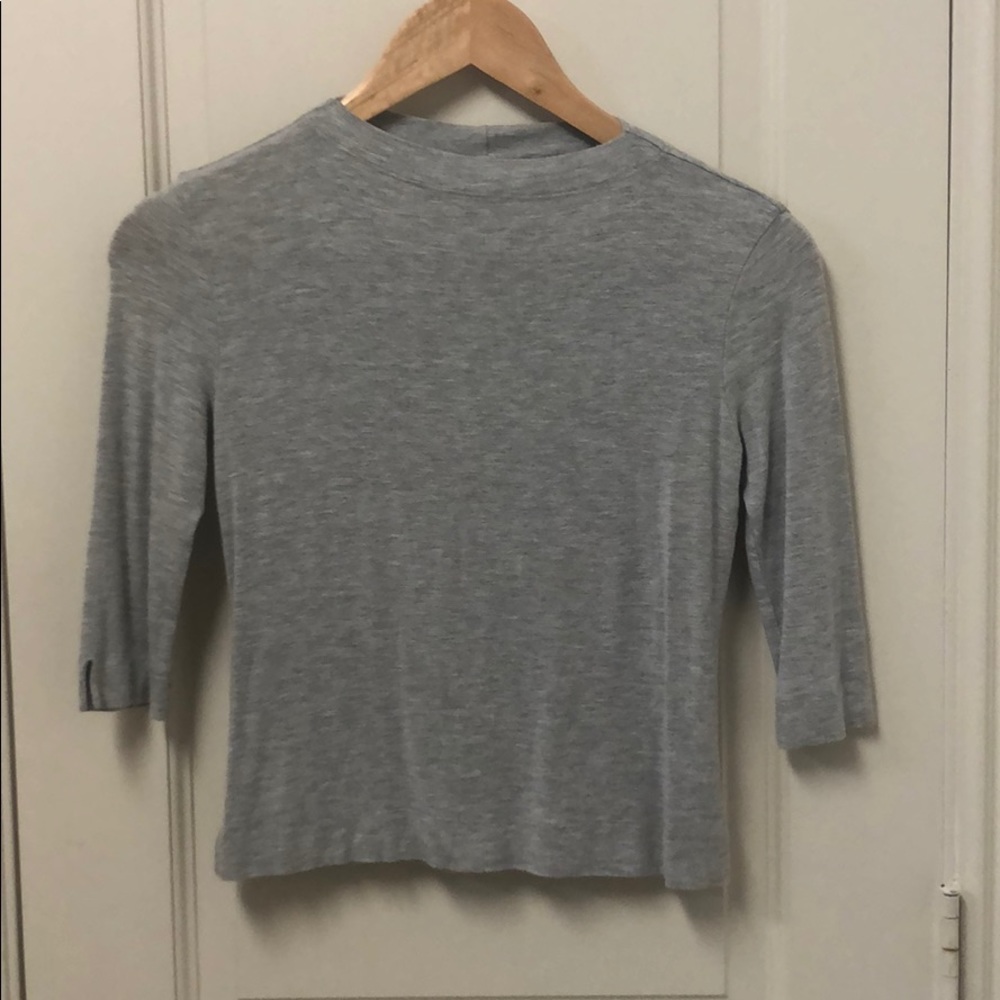 Super soft petite gray 3/4 top - Laundry